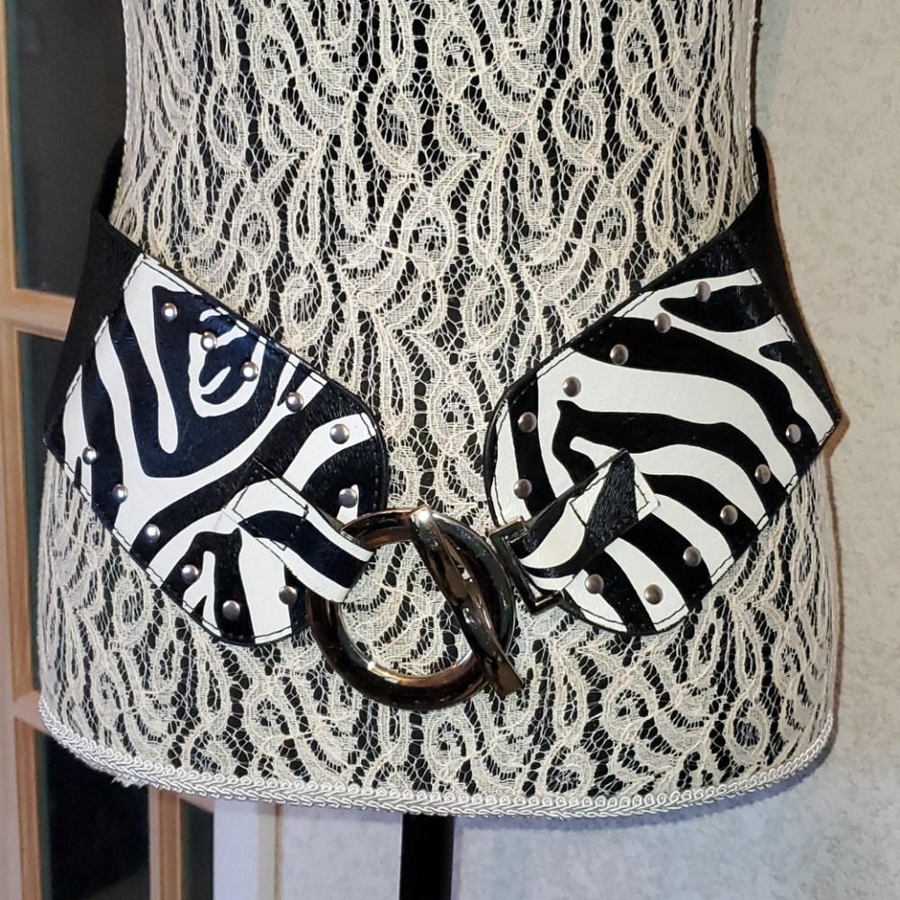 Zebra Print Belt L